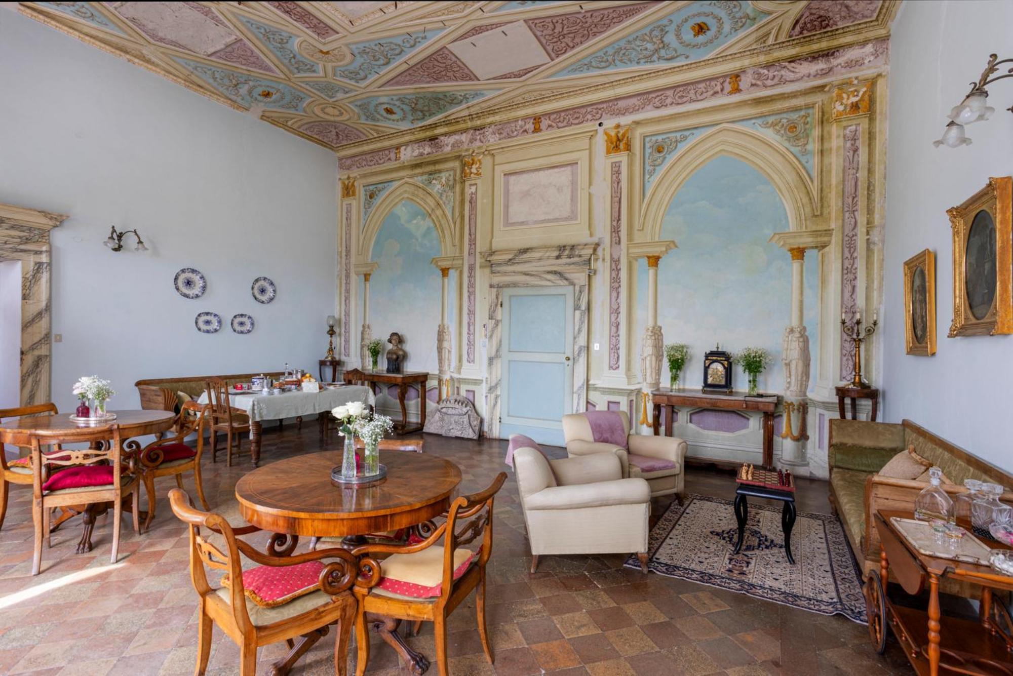 B&B In An 1800S Frescoed Villa With Panoramic Solarium And Historic Park - Villa Mastrangelo Colli del Tronto Exterior photo
